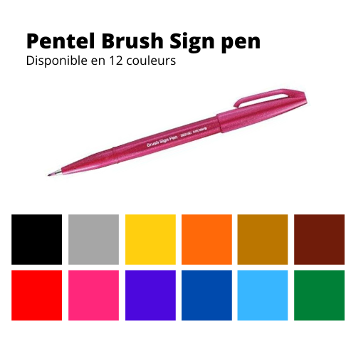 Pentel Brush Sign Pen - Madame Pickwick Sherbrooke