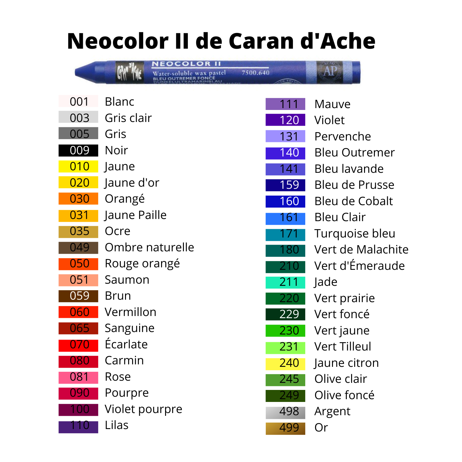 Neocolor II units - Caran d'Ache